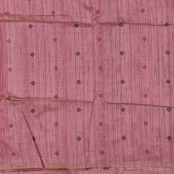 Hayagrivas Dusty Rose Fancy Cotton Saree SSCBF107G5-2