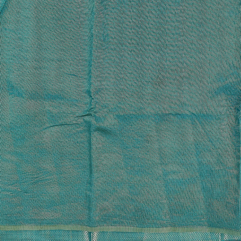 Hayagrivas Peacock Blue Fancy Cotton Saree SSCBF120H1-2