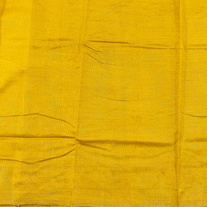 Hayagrivas Lemon Yellow Fancy Cotton Saree SSCBF120H1-8