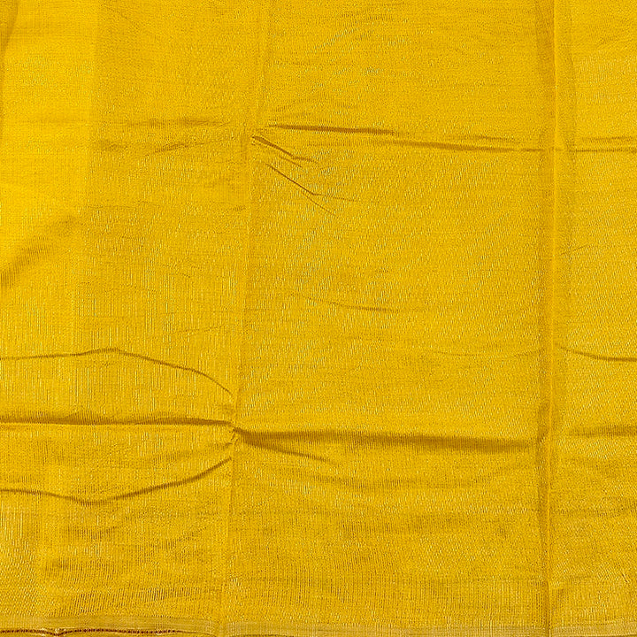 Hayagrivas Lemon Yellow Fancy Cotton Saree SSCBF120H1-8