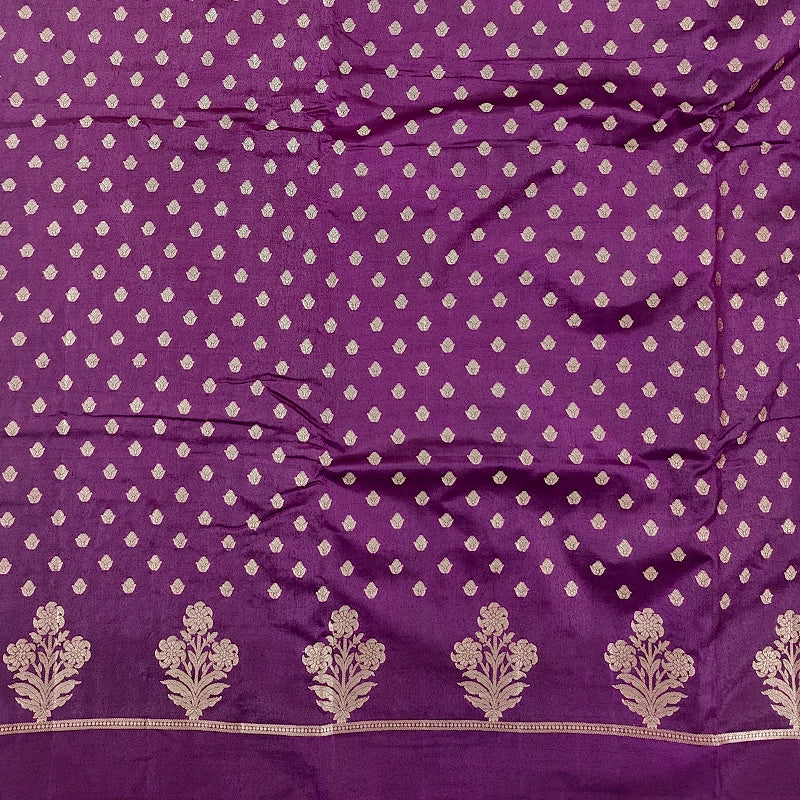 Hayagrivas Purple Fancy Cotton Saree SSCBF120H2-5