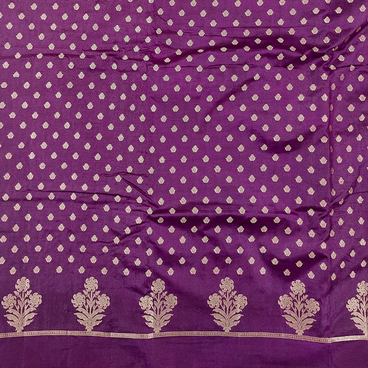 Hayagrivas Purple Fancy Cotton Saree SSCBF120H2-5