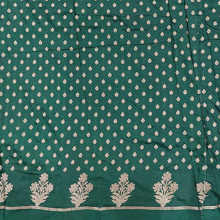 Hayagrivas Bottle Green Fancy Cotton Saree SSCBF120H2-8