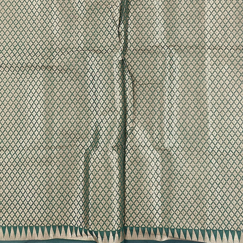 Hayagrivas Bottle Green Fancy Cotton Saree SSCBF120H4-2