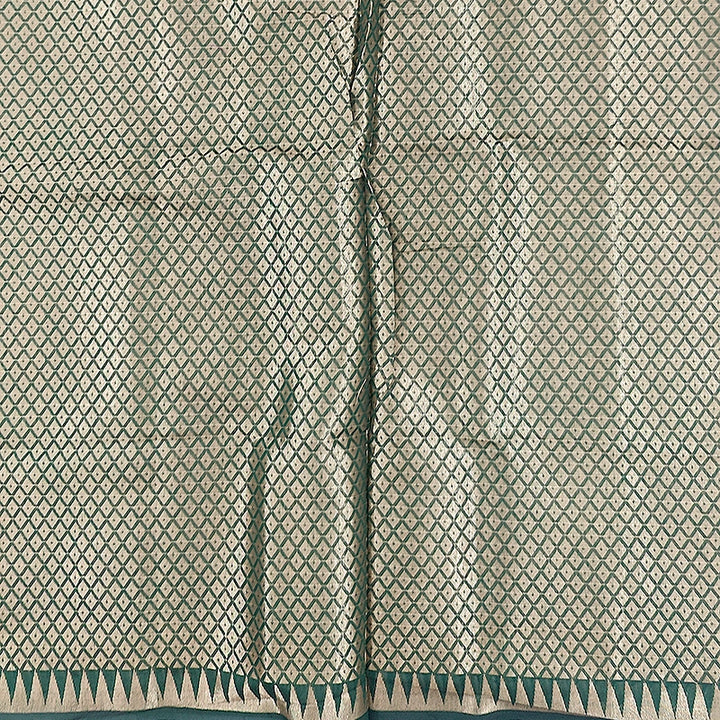 Hayagrivas Bottle Green Fancy Cotton Saree SSCBF120H4-2