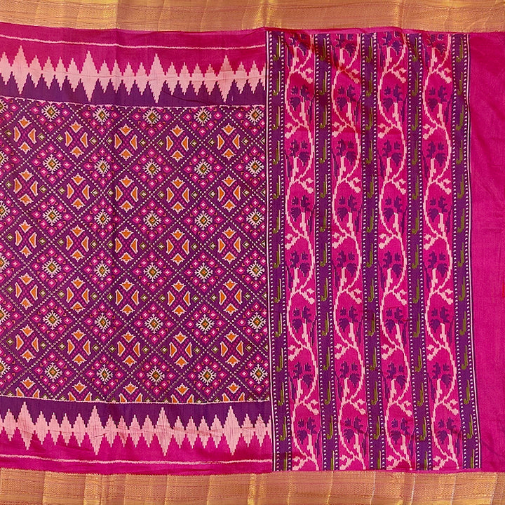 Hayagrivas Deep Purple Fancy Cotton Saree SSCBF120H7-12