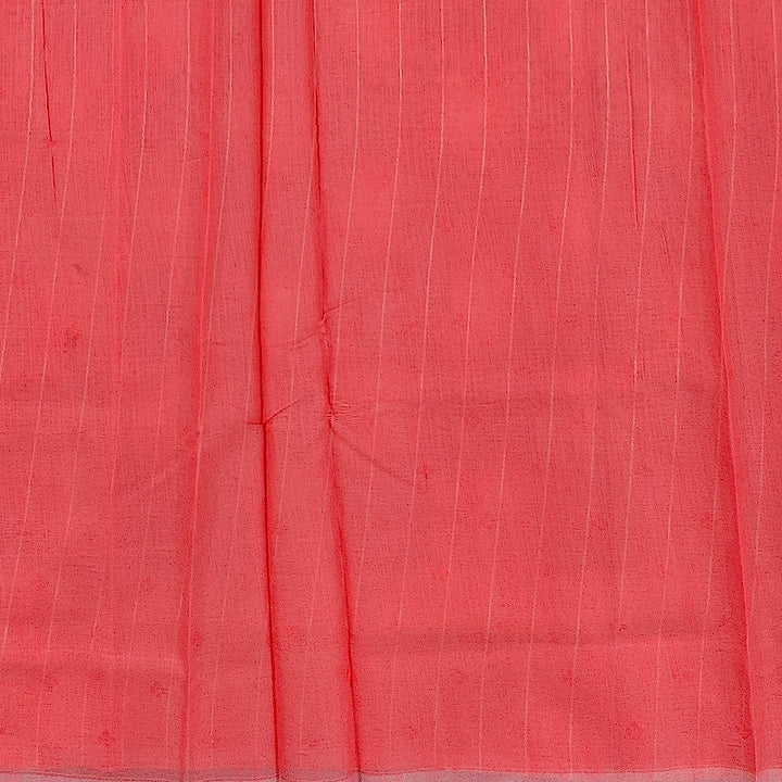 Hayagrivas Coral-Peach Fancy Cotton Saree SSCBF121H1-5