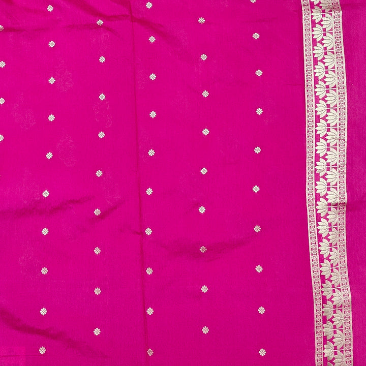 Hayagrivas Fuchsia-Pink Fancy Cotton Saree SSCBF121H11-1