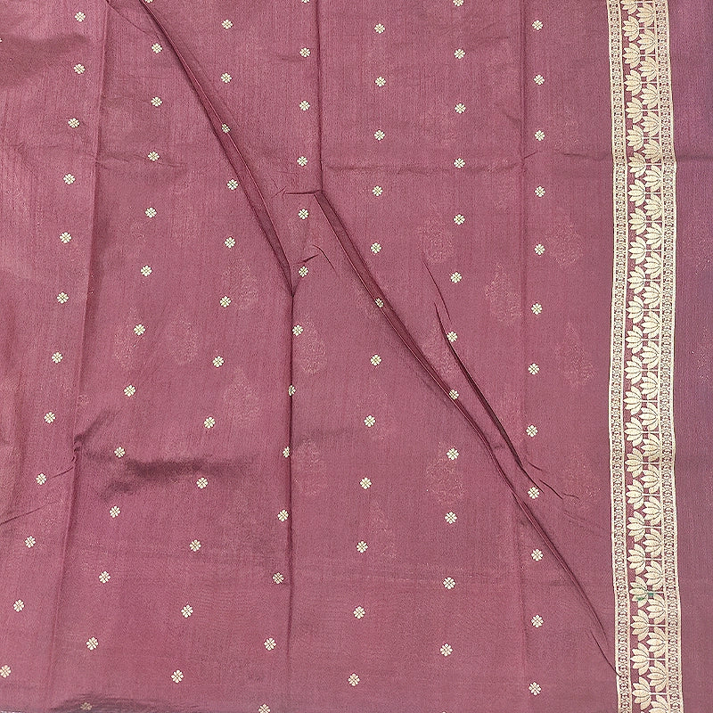 Hayagrivas Deep Maroon Fancy Cotton Saree SSCBF121H11-2