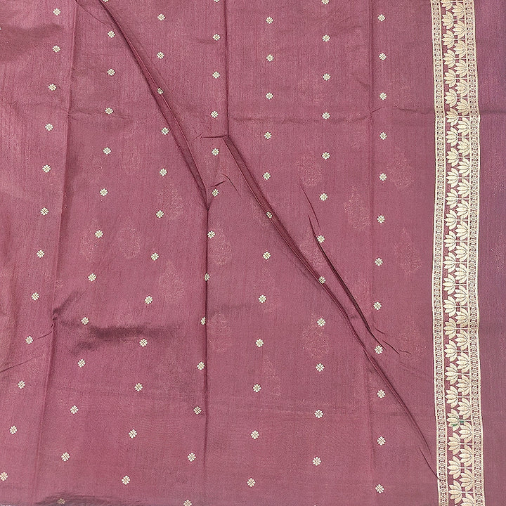 Hayagrivas Deep Maroon Fancy Cotton Saree SSCBF121H11-2