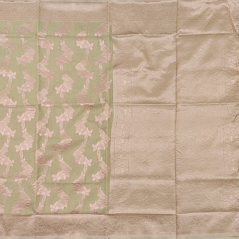 Hayagrivas Sage Green Fancy Cotton Saree SSCBF121H2-6