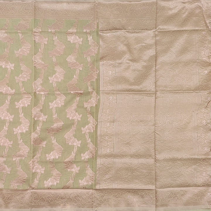 Hayagrivas Sage Green Fancy Cotton Saree SSCBF121H2-6