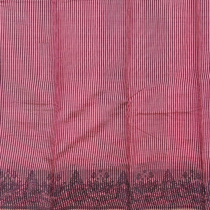 Hayagrivas Coral-Pink Fancy Cotton Saree SSCBF121H3-4