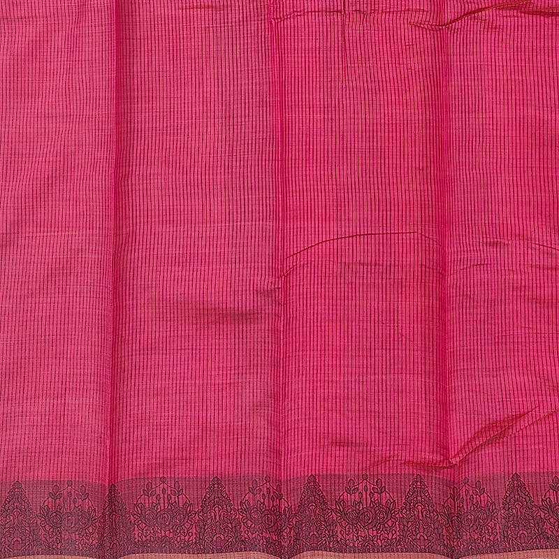 Hayagrivas Fuchsia-Pink Fancy Cotton Saree SSCBF121H3-7