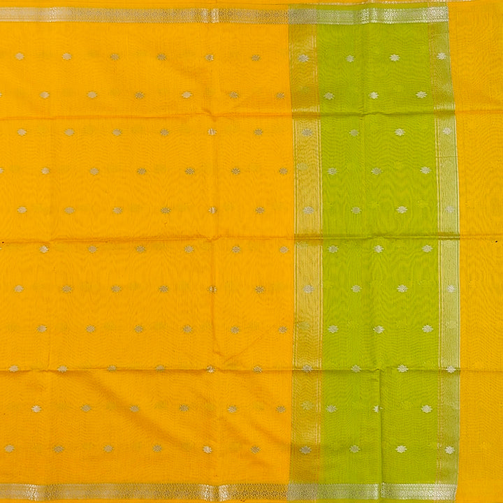 Hayagrivas Yellow Fancy Cotton Saree SSCBF121H4-15