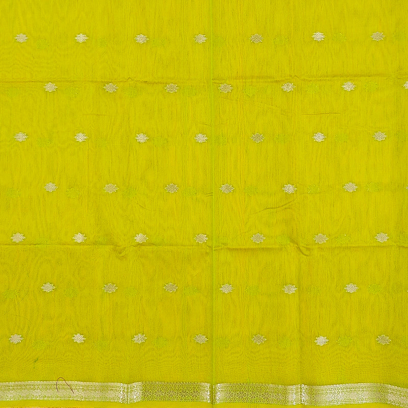 Hayagrivas Yellow Fancy Cotton Saree SSCBF121H4-16