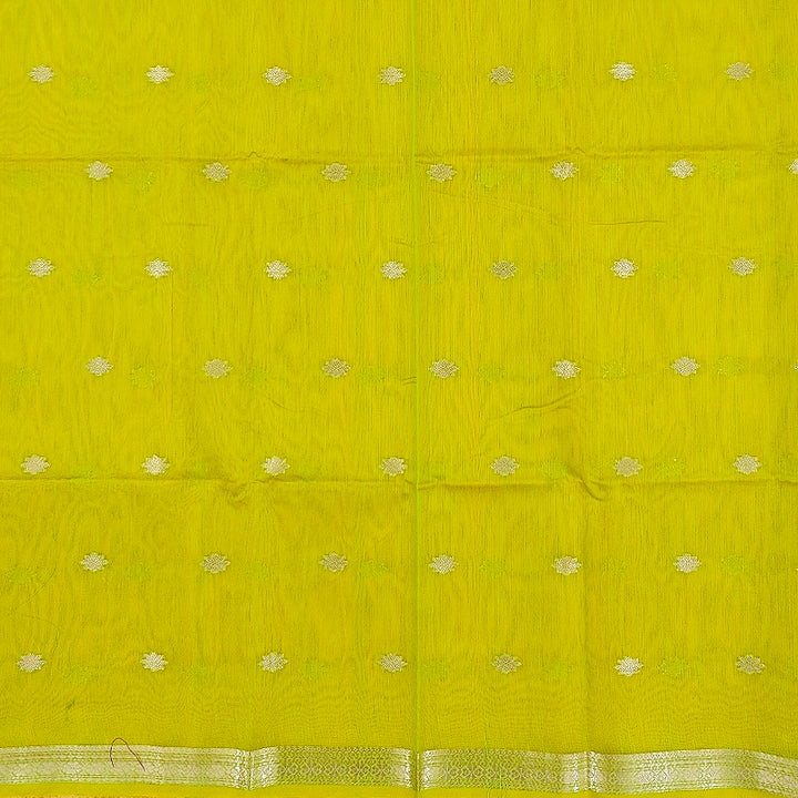 Hayagrivas Yellow Fancy Cotton Saree SSCBF121H4-16