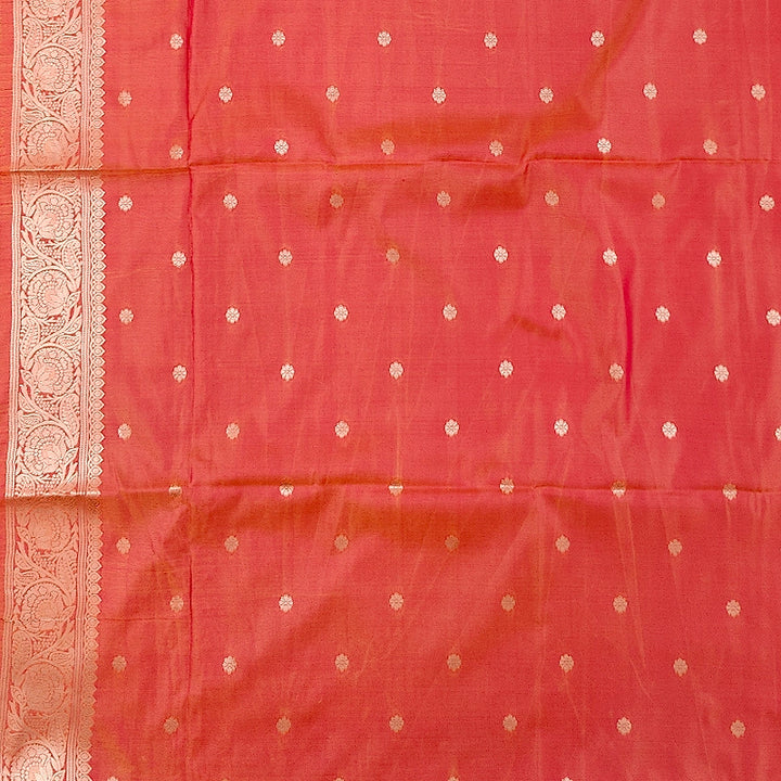 Hayagrivas Orange Fancy Cotton Saree SSCBF121H6-14