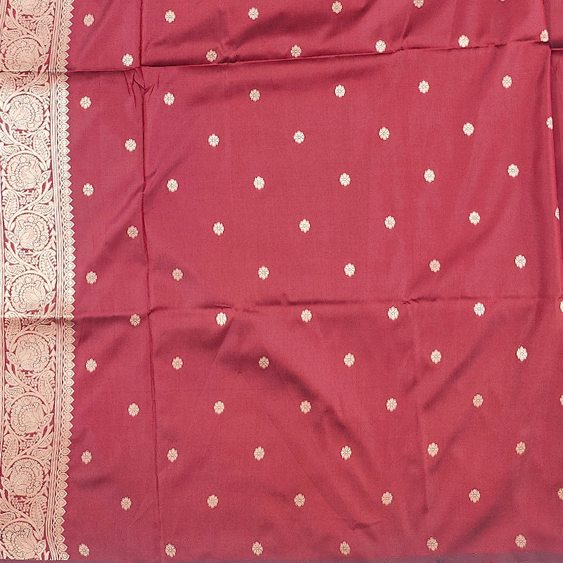 Hayagrivas Maroon Fancy Cotton Saree SSCBF121H6-17