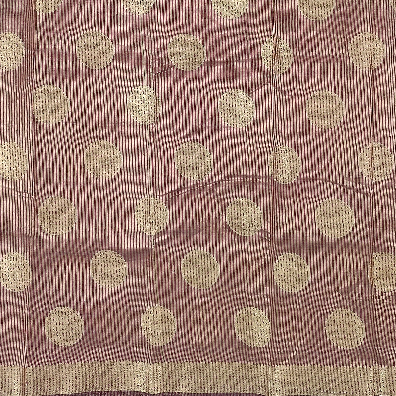 Hayagrivas Maroon Fancy Cotton Saree SSCBF121H7-1