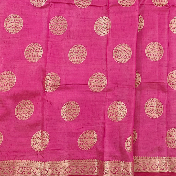 Hayagrivas Pink Fancy Cotton Saree SSCBF121H7-3