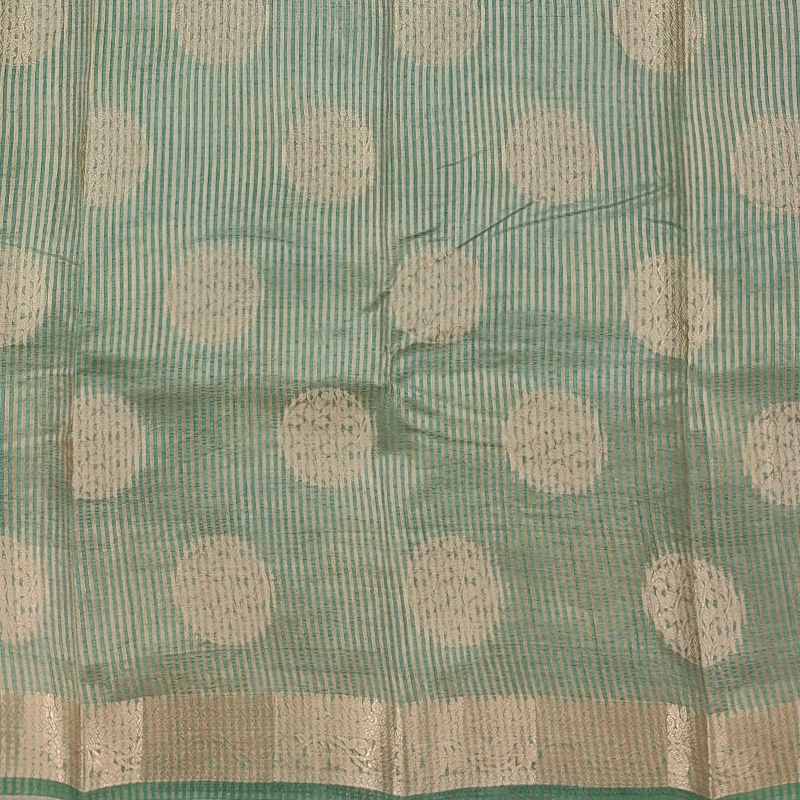 Hayagrivas Sea Green Fancy Cotton Saree SSCBF121H7-6