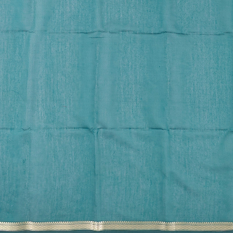 Hayagrivas Teal-Green Fancy Cotton Saree SSCBF121H9-6