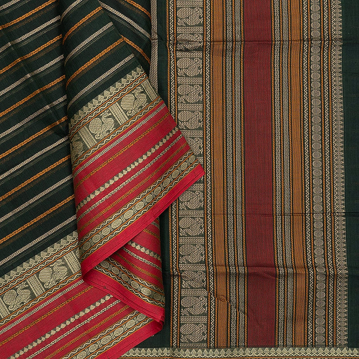 Hayagrivas Karum Pachai Handloom Kanchi Cotton Saree SSCBF132H19-1
