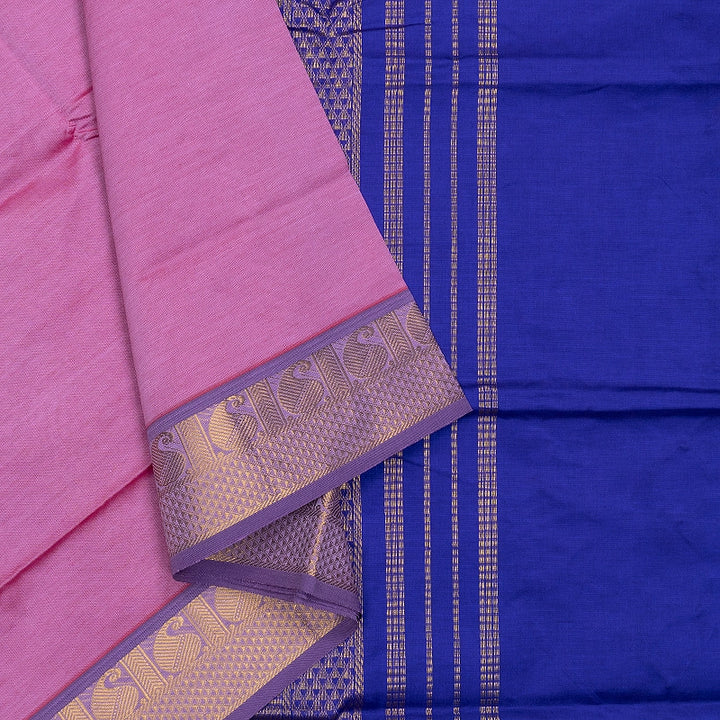 Hayagrivas Lotus Pink Semi Silk Cotton Saree SSCBF164I1-141