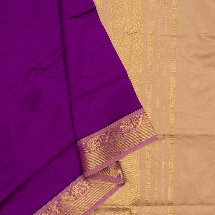 Hayagrivas Vadamalli Purple Semi Silk Cotton Saree SSCBF164I1-148