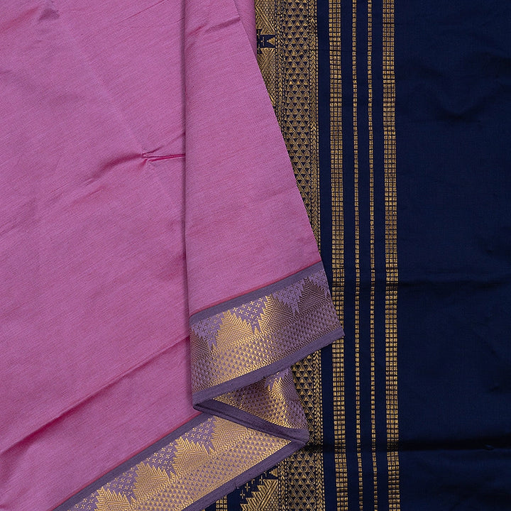 Hayagrivas Lotus Pink Semi Silk Cotton Saree SSCBF164I1-149