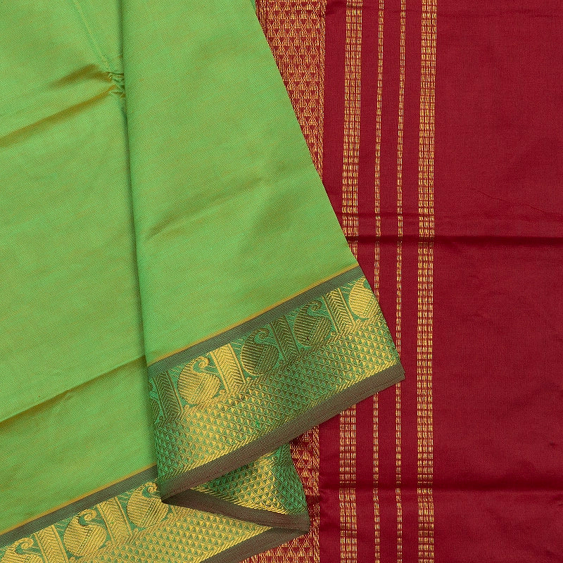 Hayagrivas Sampanga Green Semi Silk Cotton Saree SSCBF164I1-4