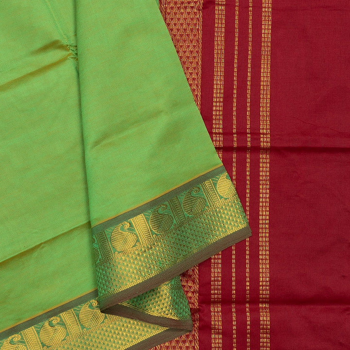 Hayagrivas Sampanga Green Semi Silk Cotton Saree SSCBF164I1-4