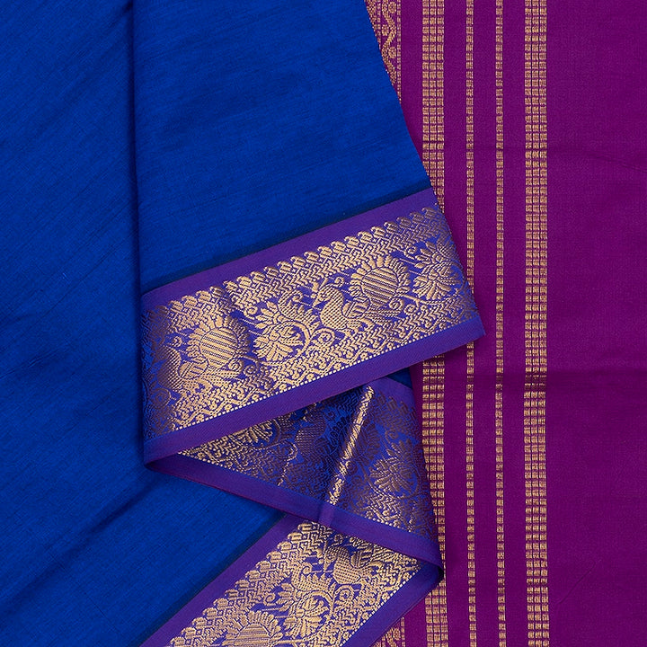 Hayagrivas Royal Blue Semi Silk Cotton Saree SSCBF164I1-61