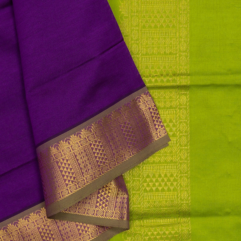 Hayagrivas Purple Semi Silk Cotton Saree SSCBF164I1-80