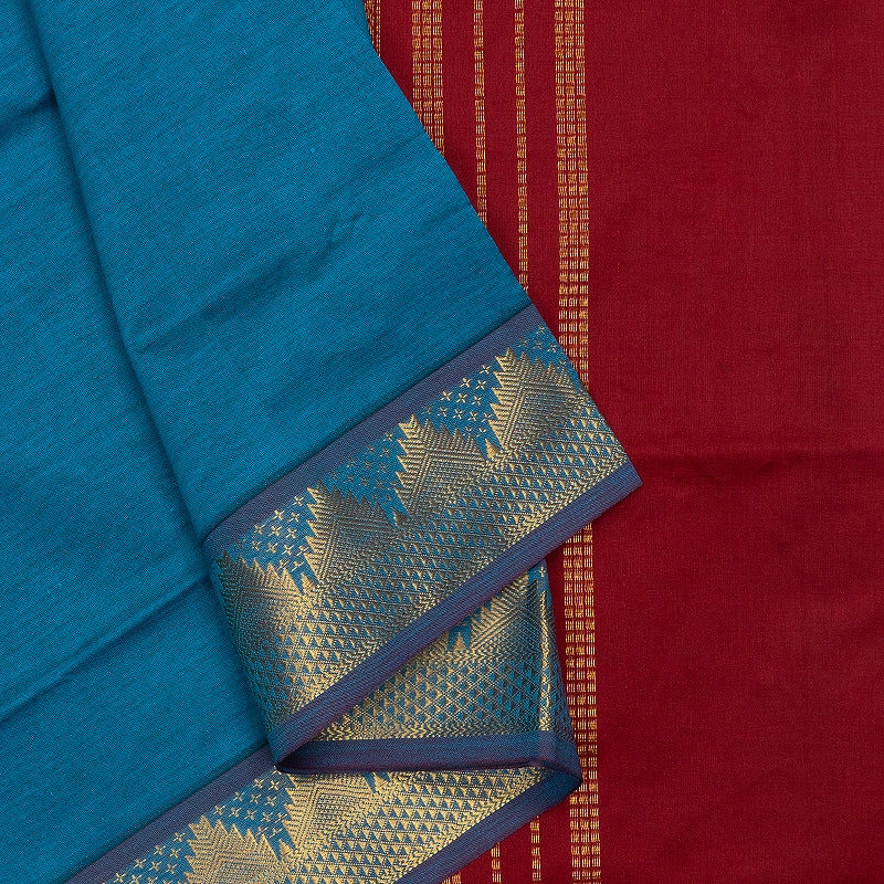 Hayagrivas Ramar Blue Semi Silk Cotton Saree SSCBF164I1-94