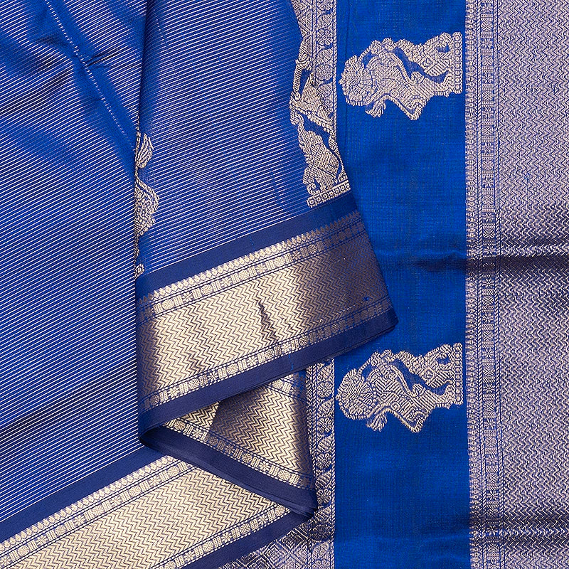 Hayagrivas MS Blue Kanchi Silk Cotton Saree SSCBF178I4-10