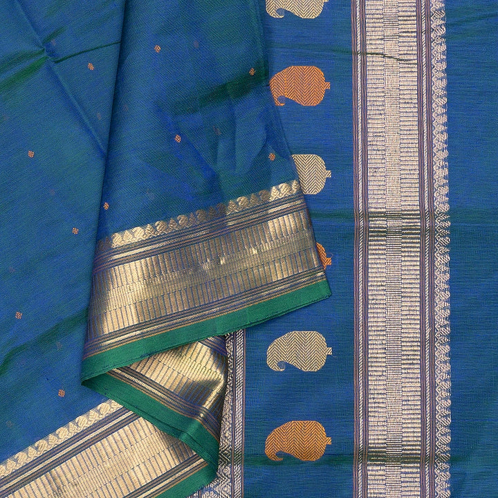 Hayagrivas Mayilkazhuthu Kanchi Silk Cotton Saree SSCBF179I10-7