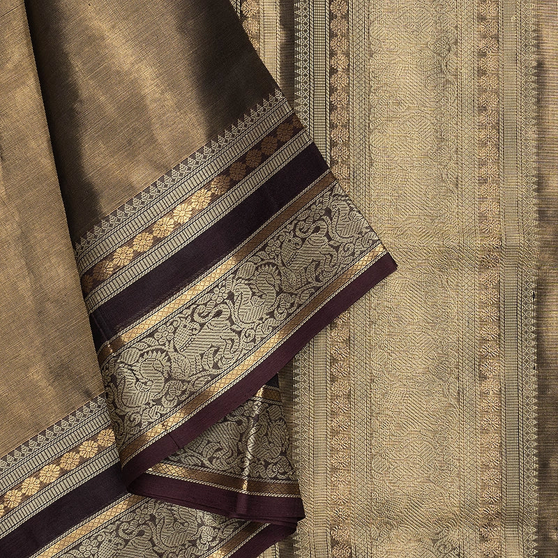 Hayagrivas Metallic Gold Tissue Kanchi Silk Cotton Saree SSCBF179I14-4