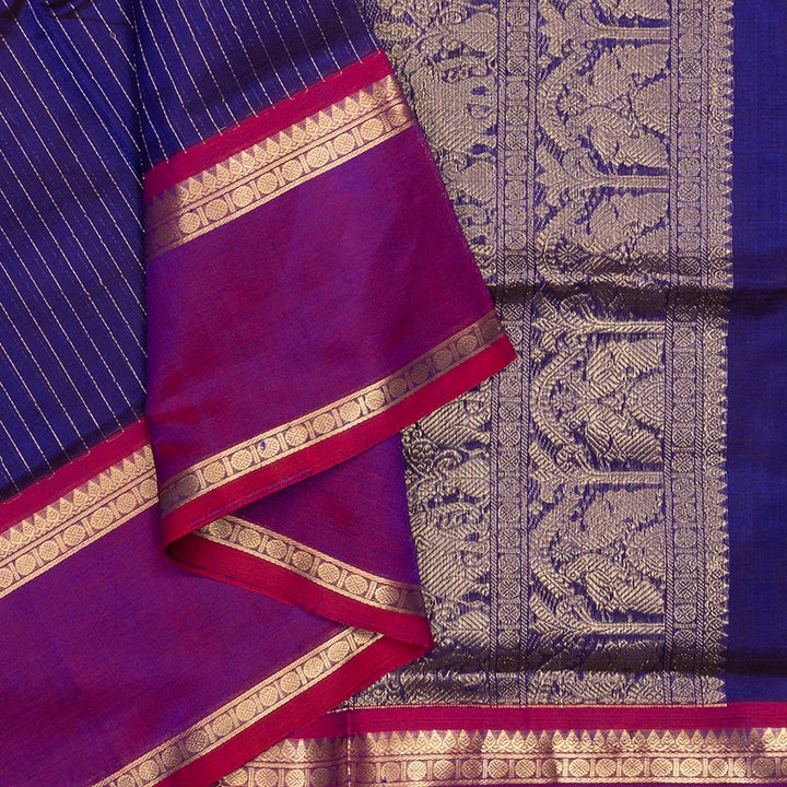 Hayagrivas Purple Kanchi Silk Cotton Saree SSCBF179I2-2