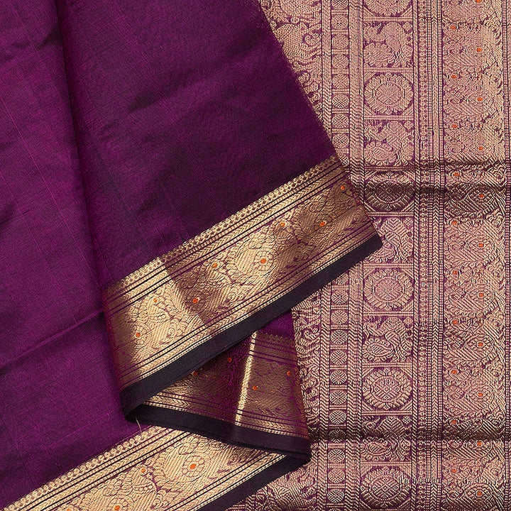 Hayagrivas Purple Kanchi Silk Cotton Saree SSCBF179I7-17