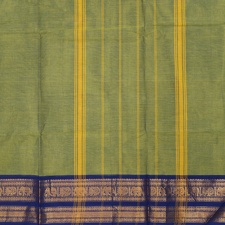 Hayagrivas Yellowish-Green Handloom Chettinad Cotton Saree SSCBF209J1-113