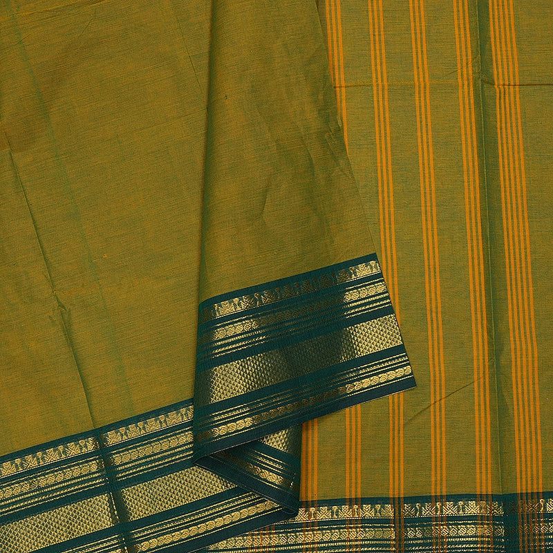 Hayagrivas Sampanga Green Handloom Chettinad Cotton Saree SSCBF209J1-133