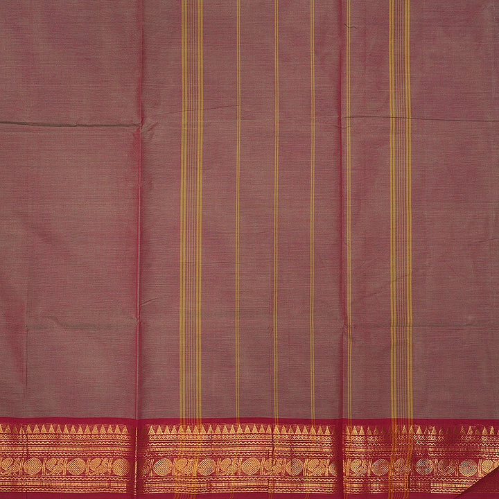 Hayagrivas Pink &amp; Beige (Dual Tone) Handloom Chettinad Cotton Saree SSCBF209J1-150