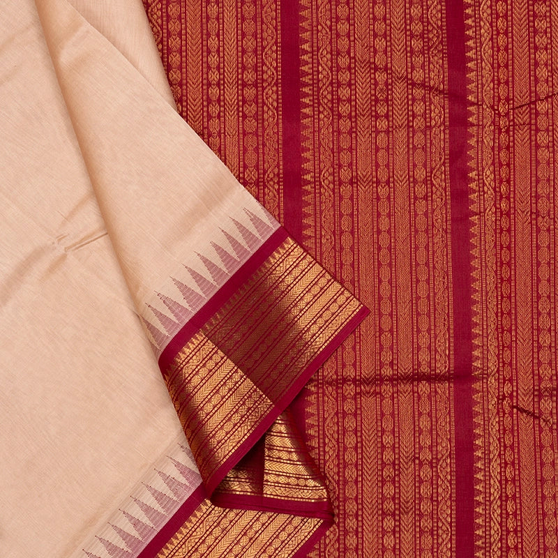 Hayagrivas Cream Pure Silk Cotton Saree SSCBF34D3-41