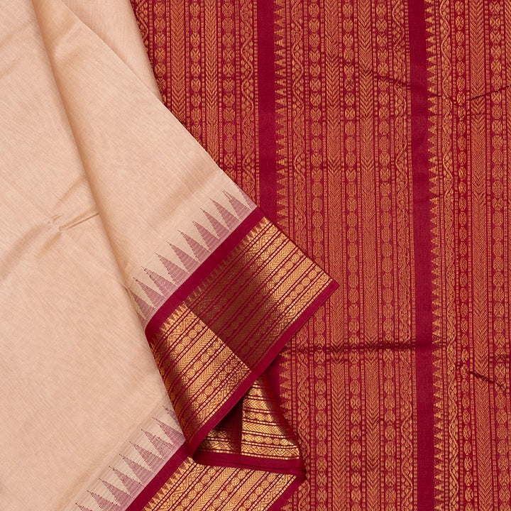 Hayagrivas Cream Pure Silk Cotton Saree SSCBF34D3-41