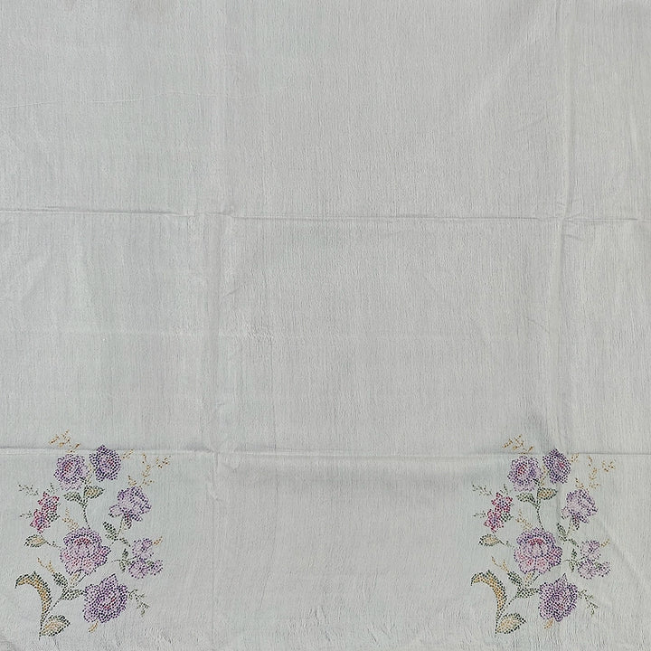 Hayagrivas Half-White Fancy Cotton Saree SSCBF68E6-10