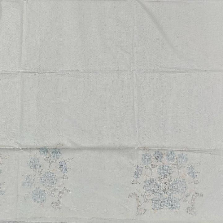 Hayagrivas Half-White Handloom Linen Saree SSCBF68E6-7