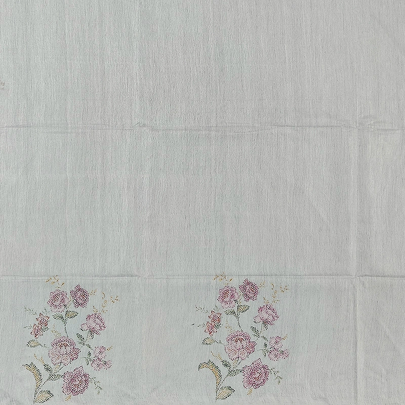 Hayagrivas Half-White Fancy Cotton Saree SSCBF68E6-9