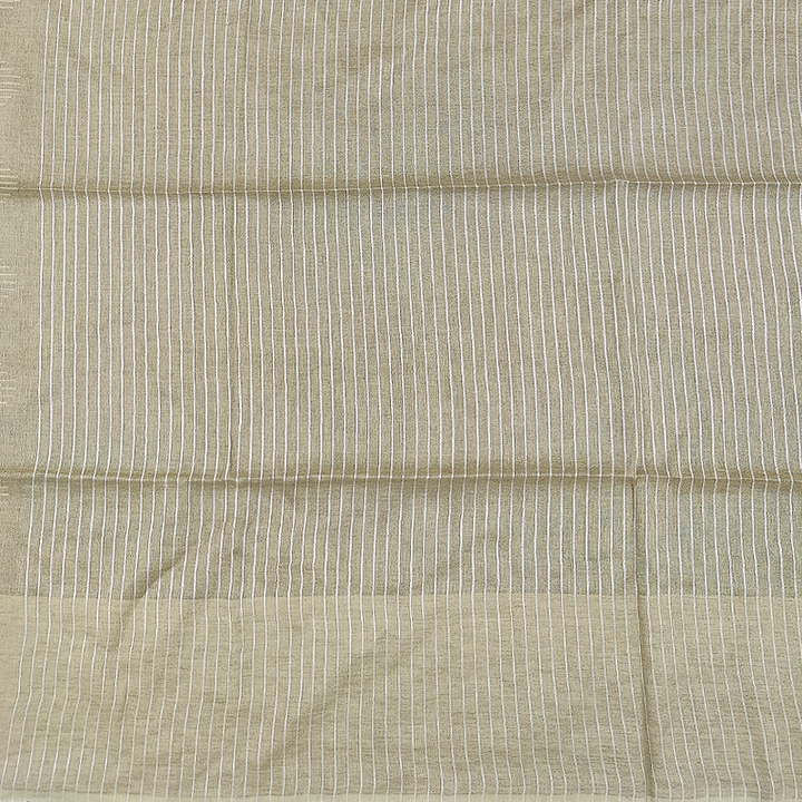 Hayagrivas Olive Sage-Green Handloom Linen Saree SSCBF69E5-1